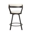 thumbnail image 4 of OakvillePark Belmar Swivel Counter Height Barstool (Set of 2), White, 4 of 6