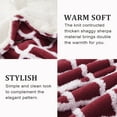 thumbnail image 5 of Electric Throw Blanket 50" x 60", Heated Throw with 6 Heating Levels Sherpa Tufted, Machine Washable, Red, 5 of 8