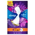 thumbnail image 3 of Always Radiant Overnight Feminine Pads for Women, Size 4 for Nighttime, with Wings, Light Clean Scent, 3 of 17