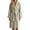 Green, variant on Bathrobe for Women Fall Winter Thick Velvet Solid Color Soft Trimmed Collar Mid Length Cozy Wrap Robe with Pockets & Belt