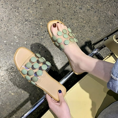 

Mishuowoti sandals for women 2023 Ladies Summer Fashion Plus Size Casual And Comfortable Flat Flip Flops