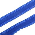 thumbnail image 4 of Tachiuwa 6x1 Roll Stretch Lace Double Ruffle Ribbon Sewing Crafts Blue, 4 of 10