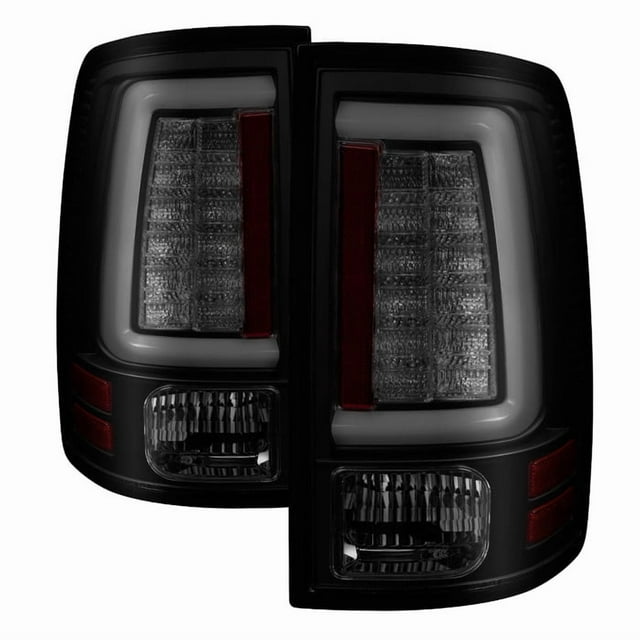 Spyder Automotive Tail Light Assembly - LED 5084033 Tail Light Assembly- LED; Black Smoke Lens; Black Housing; LED Bulb/Uses OE Reverse Bulb; Set Of 2