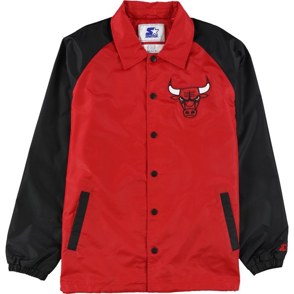 STARTER Chaqueta de los Chicago Bulls para hombre, roja, grande