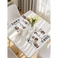 thumbnail image 5 of Sweet Home Placemats Set of 4, Western Stars Bird Houses White Wood Plank Placemats for Dining Table, Place Mats for Kitchen Tabletop, Waterproof Wipeable Dining Table Mats Set, 5 of 9