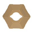 thumbnail image 1 of Cubierta de lámpara de camping hexagonal para lluvia Sunnimix Caqui, 1 of 8