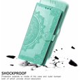 thumbnail image 6 of Wallet Case for Google Pixel 6,Mandala Pattern PU Leather Flip Phone Case with Strong Magnetic Clasp and Cash Card Slots Holder Cover for Google Pixel 6 MTL Green, 6 of 15