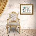 thumbnail image 3 of Charron, Veronique 32x23 Gold Ornate Wood Framed with Double Matting Museum Art Print Titled - Abstract Geo I, 3 of 4
