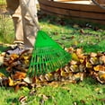 thumbnail image 5 of 21-Tooth Heavy-Duty Garden Rake - Thickened Plastic Head with Cooked Rubber Grip - 34" x 42" Leaf Rake for Yard Work, Grass Sweeping, and Outdoor Cleaning, 5 of 5