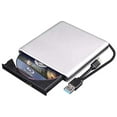 thumbnail image 1 of Unidad de DVD Blu Ray externa 3D, USB 3.0 y tipo C Lector de CD DVD Blu Ray Unidad de Blu-ray portátil óptica delgada Ormromra CZDZ-HQ76, 1 of 6