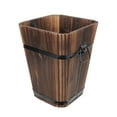 thumbnail image 2 of unbranded 2 pcs Wooden Flower Pot Retro Flower Holder Durable Corrosion Prevention Planter, 2 of 8
