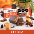 thumbnail image 4 of Barra de Proteína Quest Hero Sabor Chocolate con Caramelo y Nuez Pecana Caja con 12 pz, 4 of 7