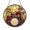 Acrylic 3.5 Inch, variant on Percussion Drum Set Stained Glass Window Suncatcher, Musical Hanging Decor, Bright Light Catcher