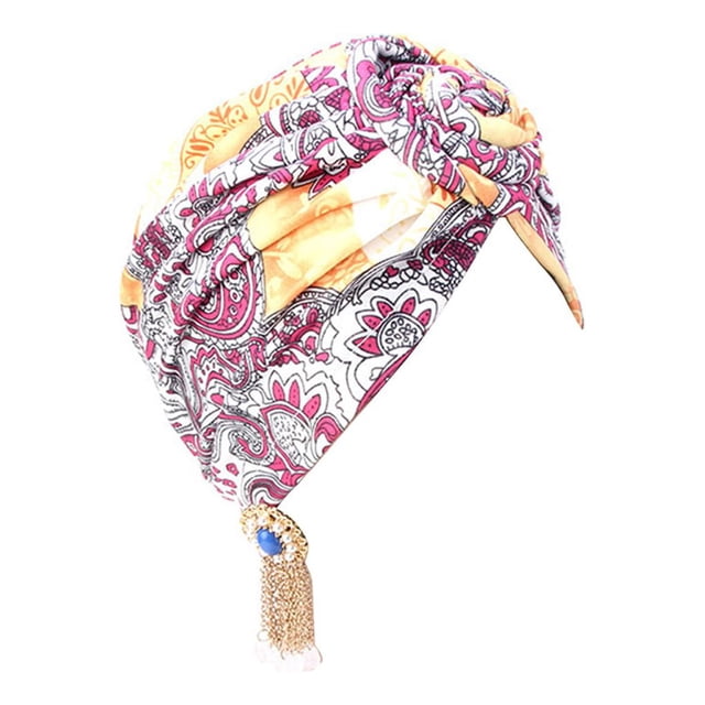 sweethay Sombrero con nudo turbante, cubierta de protección solar, accesorios para peinados elásticos anchos, gorro de moda, diademas, gorras, Type3 NO3