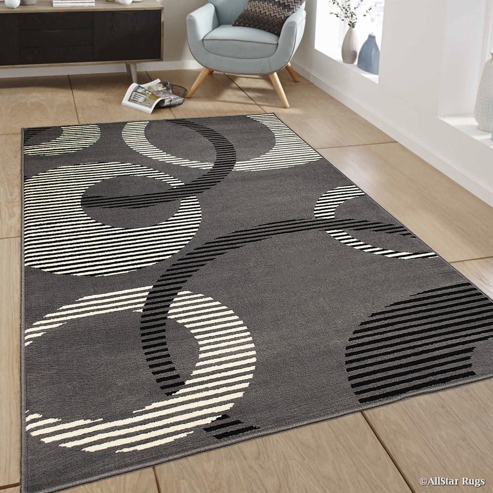 Allstar Grey Area Rug. Contemporary. Abstract. Traditional. Geometric