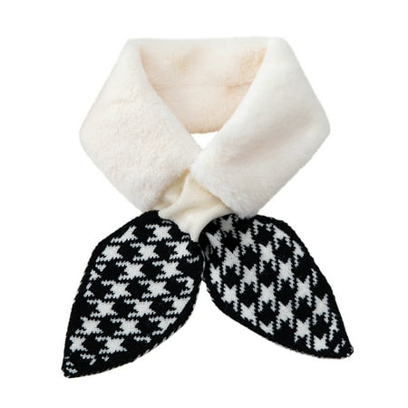 

Winter Scarf White Shawl All-match Thick Plush Towel Cute Lady Fashion Winter Plush Scarf Jacket Lady Scarf Warm Bib Fall Scarves for Women Lightweight