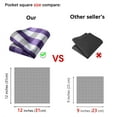 thumbnail image 4 of HISDERN Ties for Men Plaid Checkered Tie with Pocket Square Woven Business Formal Necktie Handkerchief Set, 4 of 7