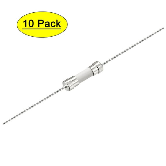 Slow Blow Fuse Time Delay Wire Ceramic Fuses 5mm x 20mm 250V T6.3A, 10Pcs