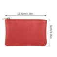 thumbnail image 3 of Baetikot New Lychee Pattern Zipper Coin Purse Ultra-thin Short Card Coin Key Organizer Pouch Bag Clearance, 3 of 3