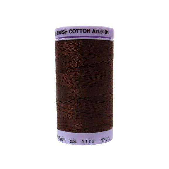 Mettler Silk Finish Cotton #50 547yd Friar Brown