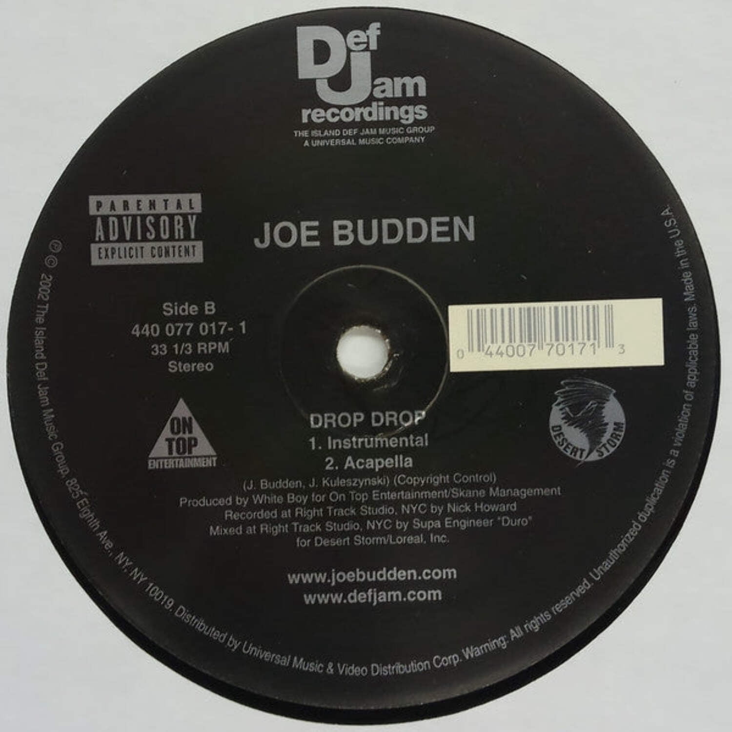 Joe Budden - Drop Drop - Vinyl