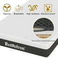 thumbnail image 6 of PayLessHere 8-inch Gel Memory Foam Mattress, Removable, Medium Sturdy, Boxed, Adults, 6 of 7