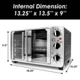 thumbnail image 3 of 25L French Door Toaster Oven - Black, 3 Rack Positions, Handles Multiple Dishes, 3 of 4