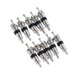 thumbnail image 1 of Vástago de válvula de neumático de repuesto de motocicleta 10 piezas plata + Plata + negro Sunnimix Neumático Núcleo del vástago de la válvula del neumático, 1 of 6
