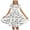 White1, variant on Isvgxsz New Summer Dresses for Girls Loose Print Round Neck Short Sleeve Mid-Length Casual Dresses Flounce Soft Satiny Flower Girl Dresses
