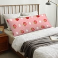 thumbnail image 5 of KLL Ultra Soft Microfiber Body Pillow Cover/Pillowcases 20"x54" with Hidden Zipper Closure-Strawberries, 5 of 5