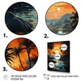 thumbnail image 3 of Designart "Sunrise Amidst Palm Trees IV" Floral Canvas Print, 3 of 5