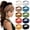 Multicolored 01, variant on 10PCS Wide Knotted Headbands for Women, Stretchy Soft Fabric Turban Hair Bands, 5.1" Wide