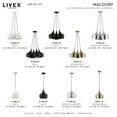 thumbnail image 4 of Livex Lighting Waldorf 1-Light Metal Single Pendant in Black, 4 of 12