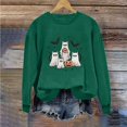 thumbnail image 7 of Aboser Lovely Halloween Sweatshirts for Women Graphic Shirt Classic Crewneck Tunics Warm Cozy Long Sleeve Pullover Sweatshirt Y2k Clothes, 7 of 7