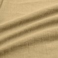 thumbnail image 5 of Only Moment Womens Summer Tops 3/4 Sleeve V Neck Ruffle Sleeves Cotton and Linen Dressy Collared Shirts Trendy Business Casual Work Blouses Vacation Outfits 2026 Khaki,XL, 5 of 9