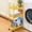Yellow, variant on KK KINGRACK 3-Tier Metal Utility Rolling Cart with Wheels, Garage Storage, Slim Storage Cart for Office Kitchen Bathroom Narrow Place, File Grey