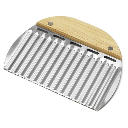 

RichYS Potato Chip Slicer Kitchen Gadget Comfortable Grip Simple Wavy French Fries Potato Cutter