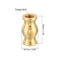 thumbnail image 2 of Acoplamiento de tubo de lámpara de latón con rosca M10 de Uxcell 17x30mm, acoplador de varilla de lámpara, accesorio de luz, paquete de 2, 2 of 5