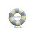 thumbnail image 3 of tredstone Children Inflatable Swimming Pool Buoyancy Rings Water Boating Rowing Practicing Aid Circle for Indoor Gym Seaside Party Blue Stripe Size 100 with Handle, 3 of 6