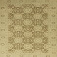 thumbnail image 1 of Ahgly Company Indoor Square Abstract Cinnamon Brown Oriental Area Rugs, 6' Square, 1 of 6