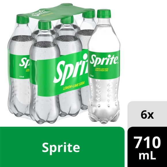 Sprite 710mL Bottle, 6 Pack, 6 x 710 mL