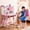 Pink #3, variant on Floseru Kids Study Desk and Chair Set with Tilt Desktop, Multi Functional Height Adjustable Children School Study Desk with Book Shelves, Bookstand, Foot Pedal, Metal Hook and Storage Drawer