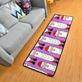 thumbnail image 2 of Dreamtimes Funny Santa Claus Hallway Runner Rug 2'x6' Kitchen Rug with Rubber Backing Purple Xmas Non Slip Entryway Rug Runner Washable Soft Area Rug for Hallway Bedroom Kitchen Decor, 2 of 6
