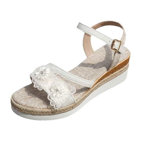 YLYL Orthopedic Sandals for Women Open Toe Ankle Strap Wedge Platform Dressy Casual Summer Beach Shoes