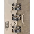 thumbnail image 6 of Corner Shower Shelf with Suction Cups, No-Drill Triangle Bath Organizer for Shampoo Bottles, Rustproof ABS Wall Mounted Basket with Drainage and Drop Guards, 6 of 7