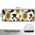 thumbnail image 5 of Kitchen Rugs Sets Of 2,Black White Cow Pattern Sunflower Anti Fatigue Kitchen Mat Rugs Non Slip Washable,Decorative Kitchen Floor Mats for Kitchen,Sink,Laundry,17"x47"+17"x47", 5 of 5