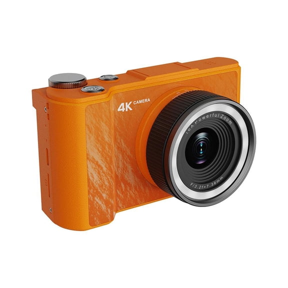 QENASHAING 4K Ultra HD Camera with 180° Flip Screen, 5 Megapixel Sensor and Digital Zoom, Portable Camera for Night Shots and Group Photos