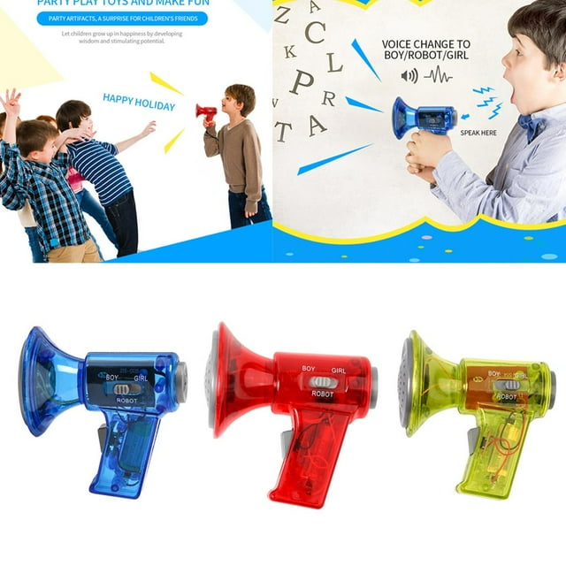 3x Mini Cambiador Modificadores ( Girl), Juguete de Broma Interactiva para Colores Hugo Juguete cambiador de voz