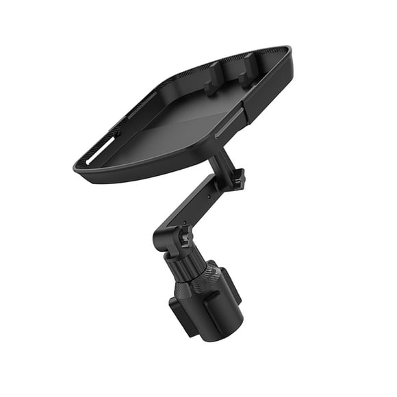 Enqiretly Car Cup Holder Phone Snacks Key Drink Tray 360 Degree Adjustable Stretchable Table Vehicle-mounted Swivel Base Organizer
