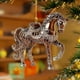 thumbnail image 5 of Adorno navideño colgante para árbol de Navidad con luces brillantes y gorro de Papá Noel con forma de bulldog francés, ideal para decoración festiva. 1 unidad Rkxzt, 5 of 9